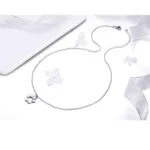 Silver Animal Footprints Dog Cat Footprints Paw Necklaces Pendants Women Silver Jewelry - Image 2