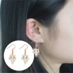 Black Kitty Earrings - Image 3