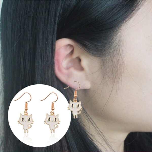 Black Kitty Earrings - Image 3