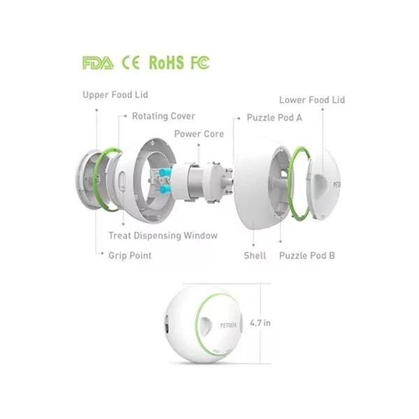 Anko Interactive Pet Electronic Treat Ball Dog Toys - Image 4