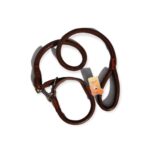 Pure Leather Dog Collar And Leash With Soft Handle - Image 2