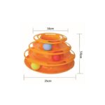 Funny Cat Pet Toy Cat Toys Intelligence Triple Play Disc Cat – 2