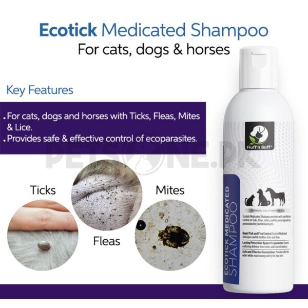 Fluff n Buff Ecotick/ Ecotik Medicated Shampoo - Image 2