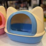 Cat Face Oval Round Large Litter Tray (Design B) - Image 2