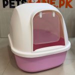 Large Cat Litter Box with Door Flap (Design M) - Image 3