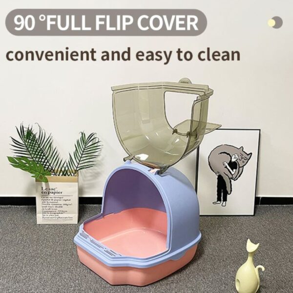 CleoView Litter Haven: The Modern Transparent Litter Box - Image 3