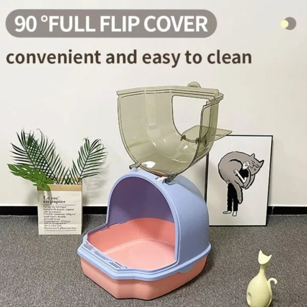 CleoView Litter Haven: The Modern Transparent Litter Box - Image 3