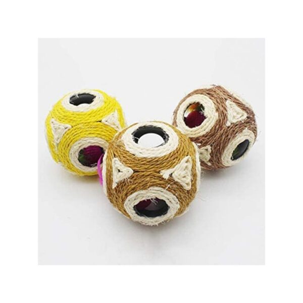 Cat Sisal Ball Toy 6 Holes - Image 4