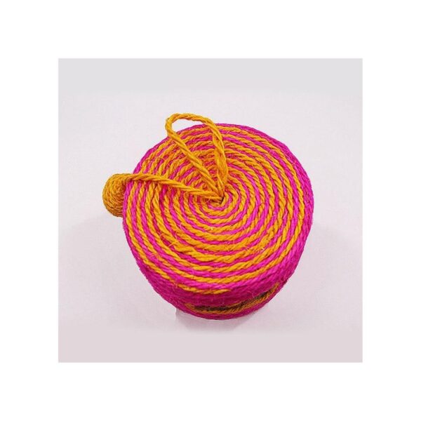 Pet Wearable Sisal Weave Drum with Sound Ball Cat Grab Bucket Scratcher Post Toy - Image 6