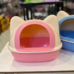 Cat Face Oval Round Large Litter Tray (Design B) - Image 3