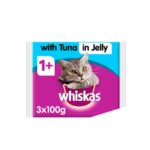 WHISKAS  Cat Pouches 3 in 1 Pack – Tuna with Jelly