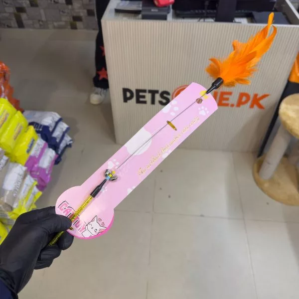 Cat Wand / Cat Play Stick with Spring - Image 3