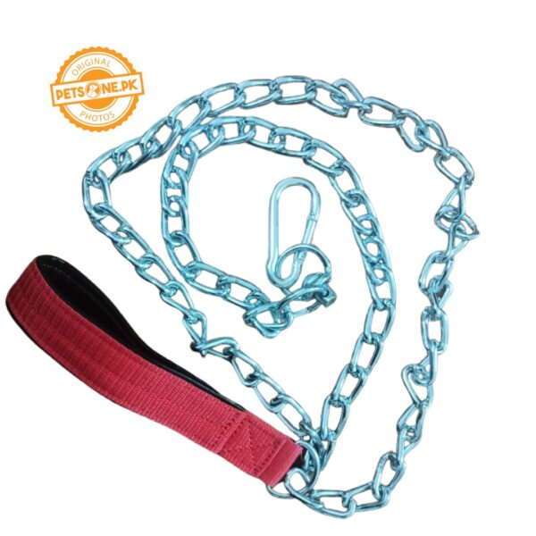 5 Feet Chain Leash with Soft Handle - Image 4