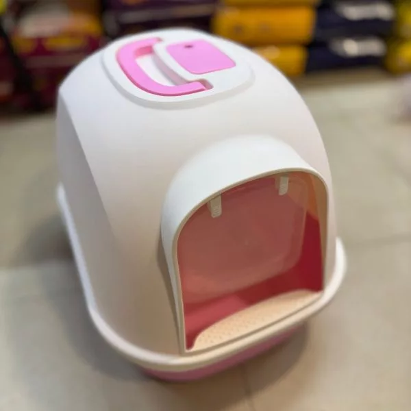 Large Cat Litter Box with Door Flap (Design M) - Image 7