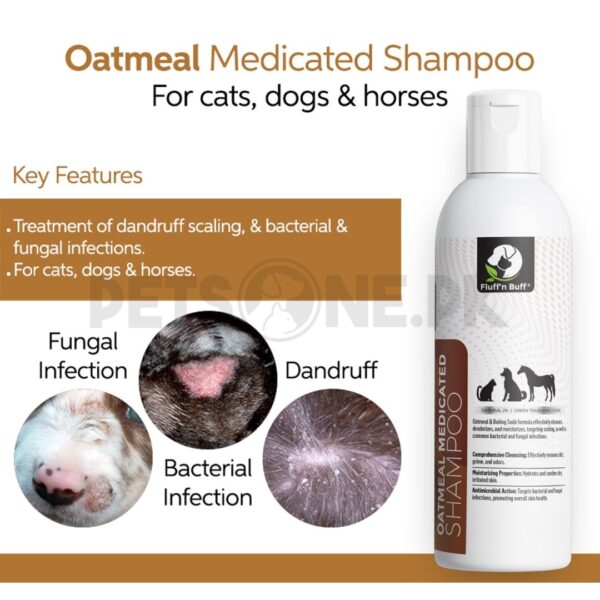 Fluff n Buff Oatmeal Medicated Shampoo - Image 2