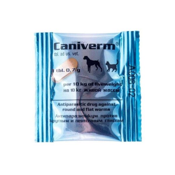 Caniverm Tablet (0.7 Gram x 1) / Caniverm Deworming Tablet - Image 2