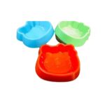 Plastic Pet Single Food Bowl – Kitty Face