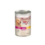 Bonacibo Wet Food for Dogs in Can – Beef Chunks in Gravy