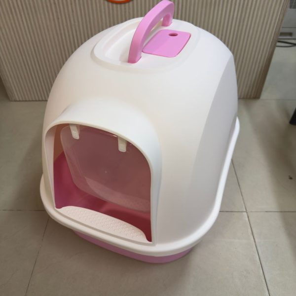 Large Cat Litter Box with Door Flap (Design M) - Image 10
