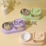 Automatic Pets Food and Water Dispenser With Food Bowl