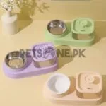 Automatic Pets Food and Water Dispenser With Food Bowl