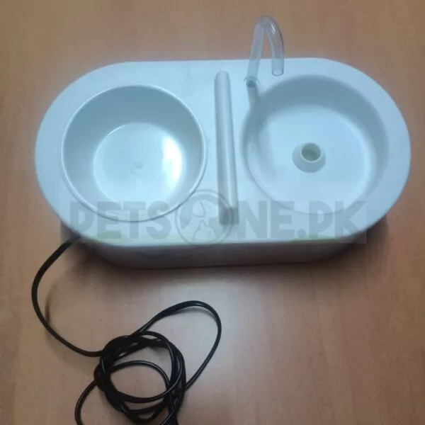 Automatic Pets Food and Water Fountain With Food Bowl - Image 8