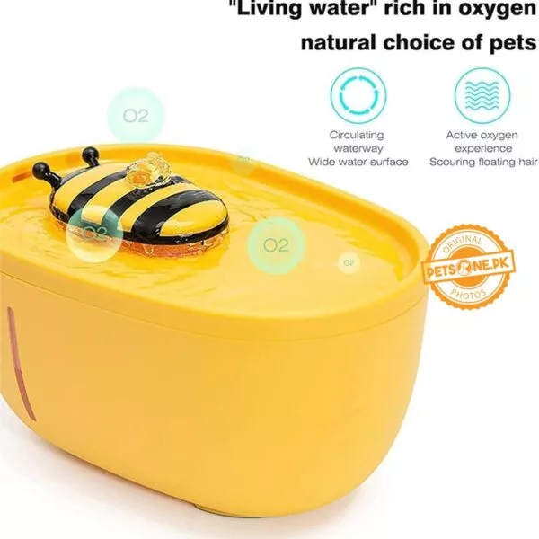 Bee Design Cat/Dog Water Fountain - Image 3