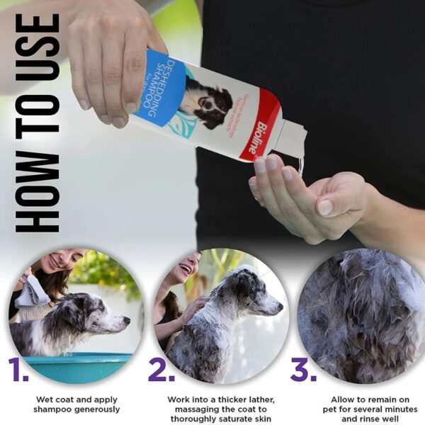 Bioline Deshedding Shampoo For Dogs – 250ml - Image 2