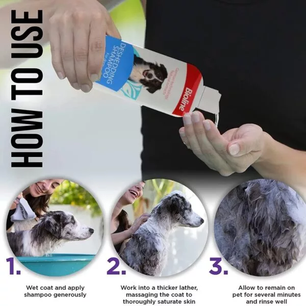Bioline Deshedding Shampoo For Dogs – 250ml - Image 2