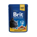 Brit Premium Cat Pouches with Salmon And Trout – 100 Gram