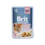 Brit Premium Delicate Meat Fillets In Gravy For Kitten – 85 Gram