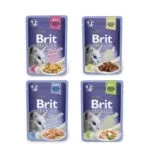 Brit Premium Wet Food Pouch / For Cats / Fillets In Gravy – 85 Gram