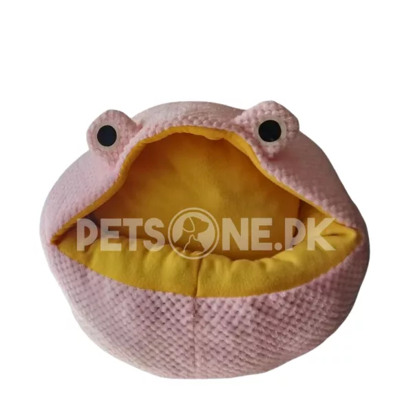 Semi- Enclosed Filling Round With Frog Shap Cat Bed Design – D - Image 9