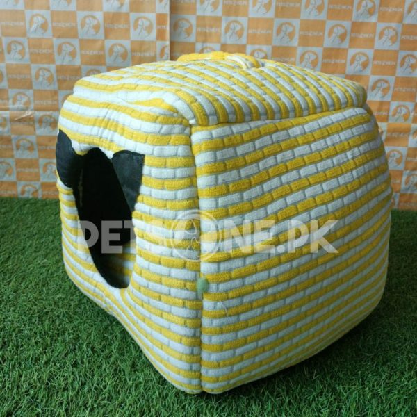 Cozy Cat House Cum Bed with Furr - Image 2