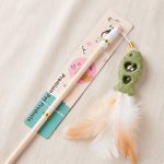 Cat Wand / Cat Play Stick With Catnip Fish Shape