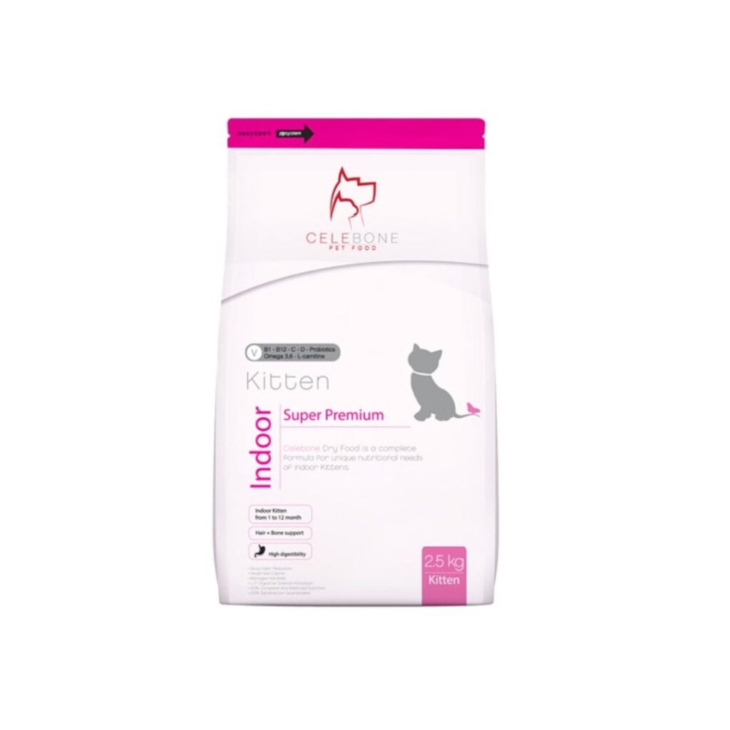 Celebone Indoor Kitten Food – 2.5 KG - PetsOne.pk - Econo Indoor Kitten Food With Peas And Beef