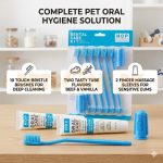 Dental Care Kit Hygiene Set for Pets ( 6 Brushes + 2 Tooth Paste )