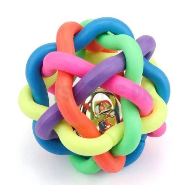 Dog Rainbow Ball Toys Pet Cat Toy Toy For Interactive Chewing - Image 3