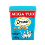 Dreamies Cat Treats Salmon Mega Tub 350g