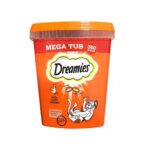 Dreamies Cat Treats, Tasty Snacks With Delicious Chicken, Mega Tub Of 350 G