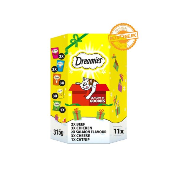 Dreamies Cat Treats / Variety Gift Box / 300g - Image 3