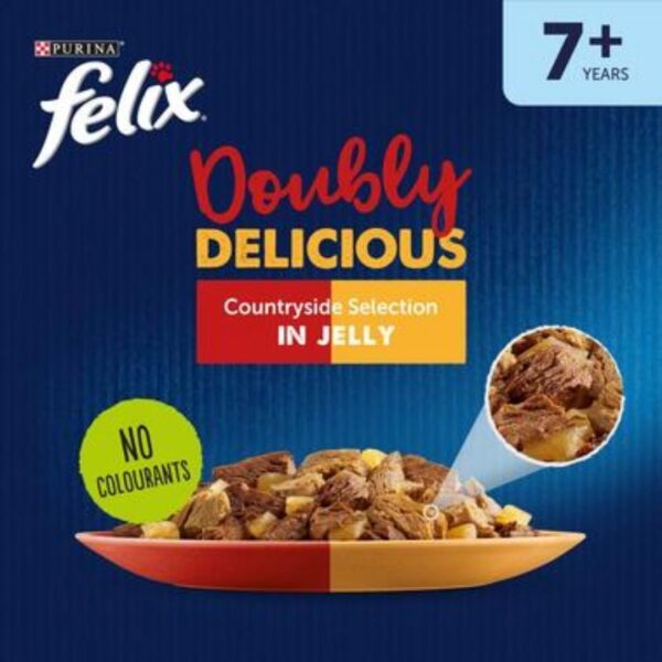 Felix Doubly Delicious Countryside Selection In Jelly – 12 Pouch Box - Image 2