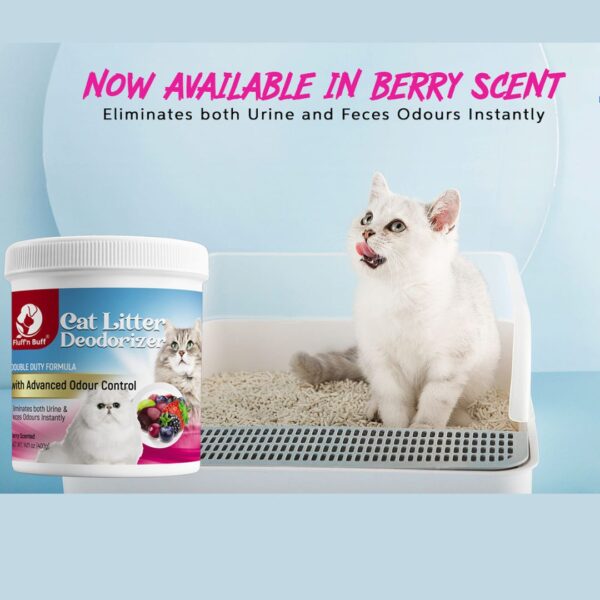 Fluff n Buff Cat Litter Deodorizer Berry Scent - Image 2