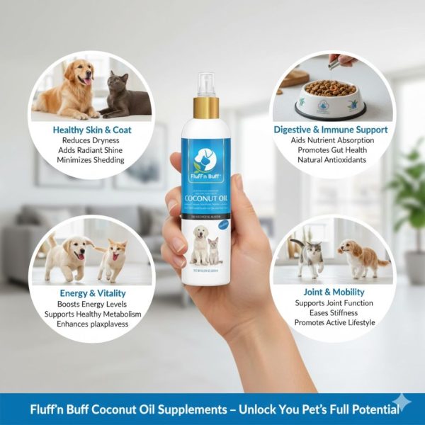 Fluff n Buff Coconut Oil Supplements For Cats And Dogs - Image 5