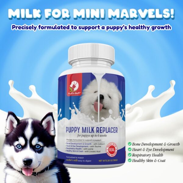 Fluff n Buff Milk Replacer for Dogs And Puppies – 150 Gram - Image 2