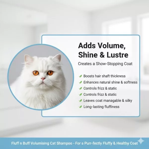 Fluff n Buff Volumising Cat Shampoo - Image 7