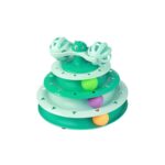 Funny Cat Pet Toy Cat Toys Intelligence Triple Play Disc Cat With Feather – 07