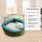 Furr Cat Face Bed Cum House - Image 3