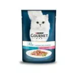 GOURMET PERLE – SALMON – MINI FILLETS IN GRAVY