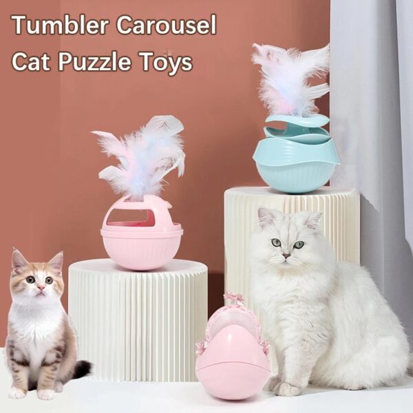 Cat Toy / Rolling / Cat Tumbler With Bell - Image 3